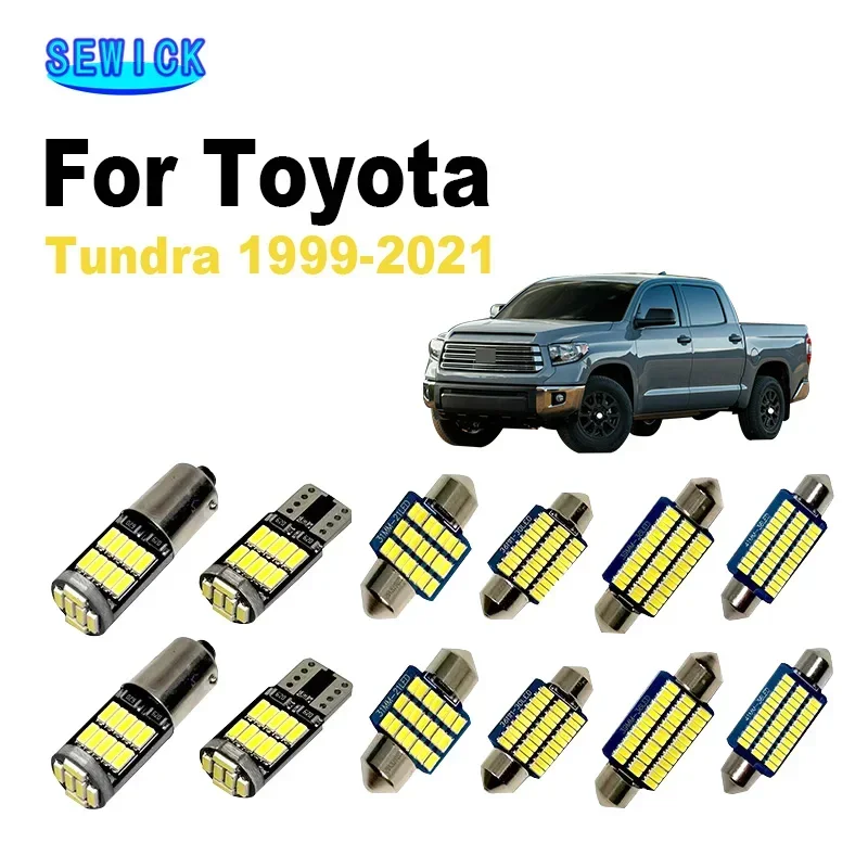 Sewick Led Canbus Внутреннее Освещение Для Toyota Tundra 1999-2021 Гг. - Комплект Освещения Номерного Знака Багажника С Интер...