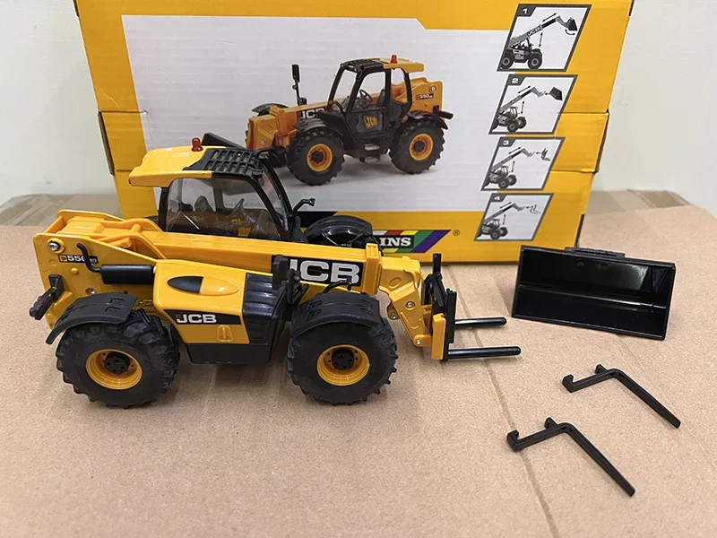 BRITAINS Diecast Alloy 1:32 Scale JCB 550-80 LOADALL Telescopic Arm Multifunctional Forklift Cars Model Adult Toys Classics Gift