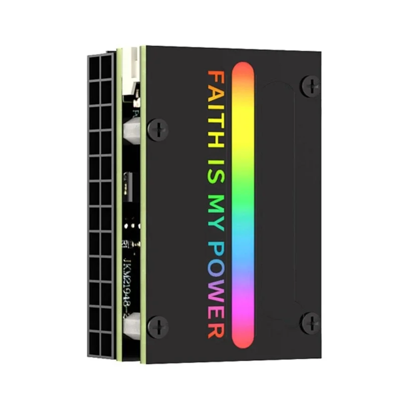 Kątowe złącze zasilania komputerowego 24Pin połączone z 18 ustawieniami wstępnymi kolorami do konfigurowalnej gier estetyki PC