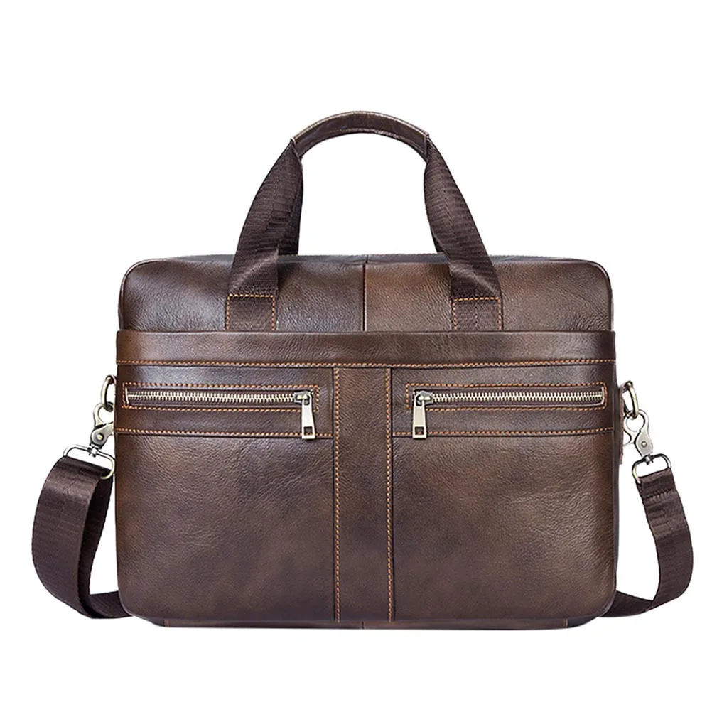 1 قطعة حقيبة رجال الأعمال القهوة سعة كبيرة حقيبة كتف قسط متعددة الوظائف حقيبة لرحلة العمل #1