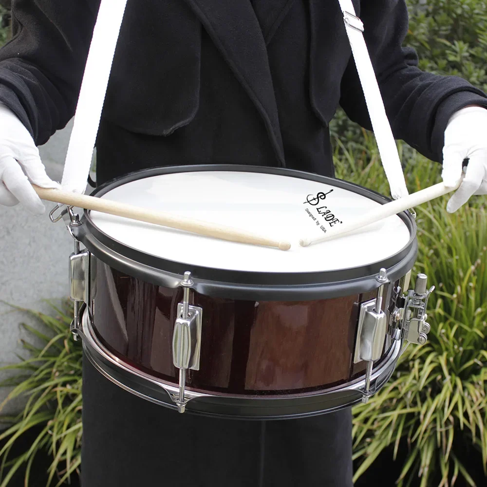 SLADE Snare Drum 14-Inches Snare Drum Set Percussion Instrument With Bag Drumsticks Key Straps Damper For Beginners Practice