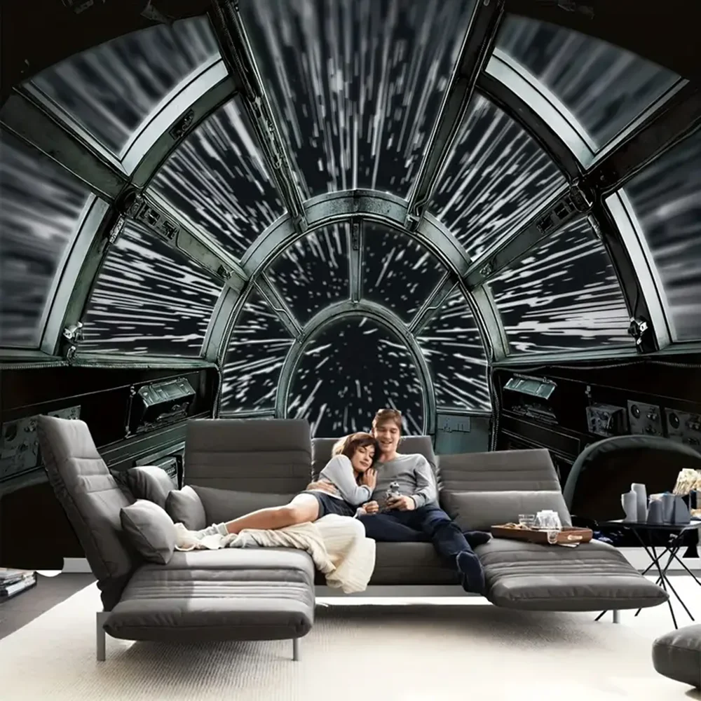 

Настенный гобелен с изображением научно-фантастической космической планеты, из полиэстера, с принтом космического пейзажа, для украшения интерьера дома, в качестве фонового декора