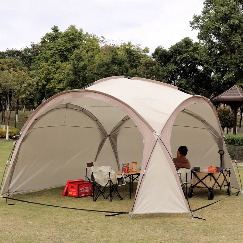 5-8 Persons Outdoor Waterproof Sunshine High Quality Big Family Camping Dome Canopy Tent