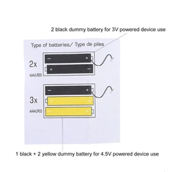 1 Set USB AAA Battery Eliminators Replacement for 4.5V and 3V AAA Batteries