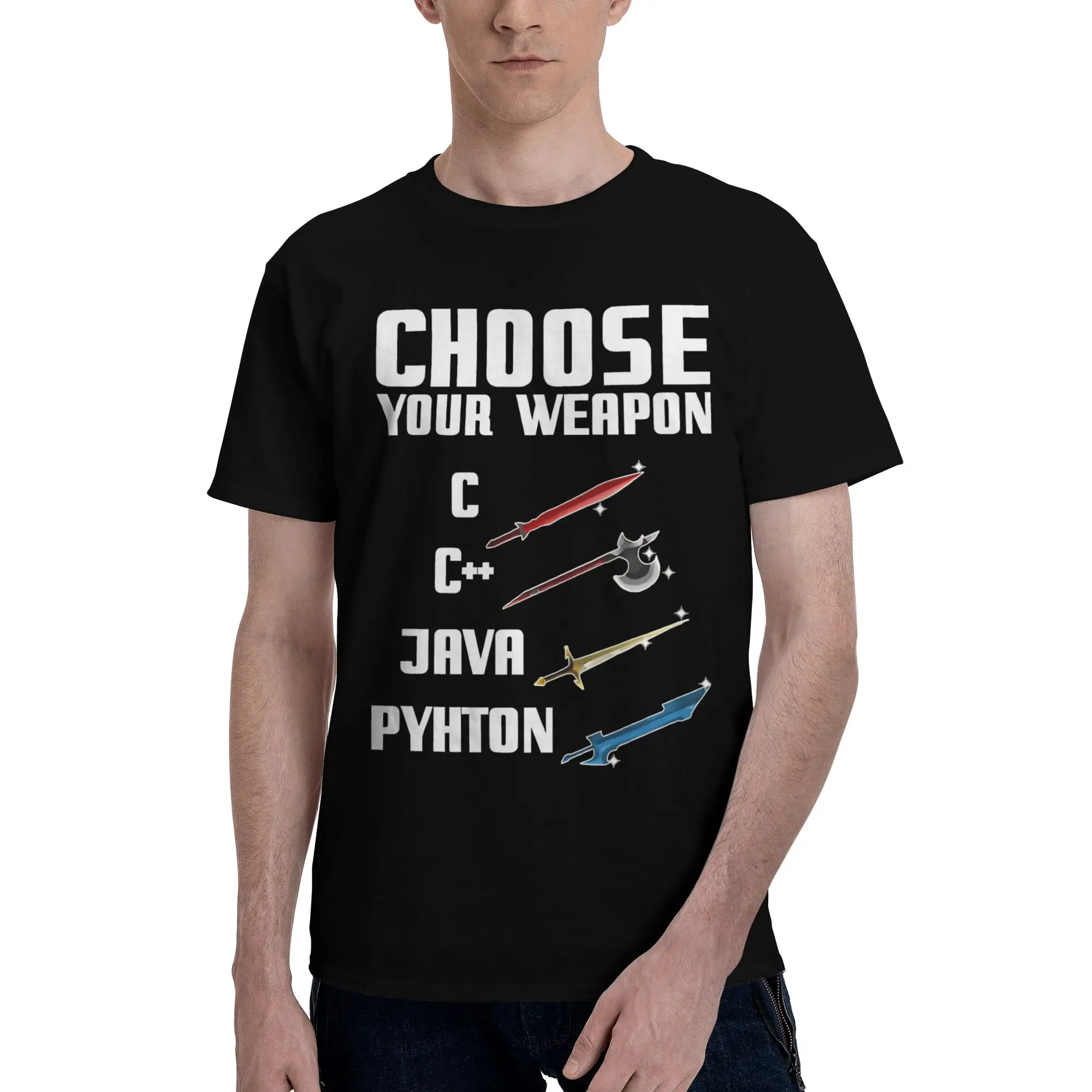 Men Women Choose Your Programmer T Shirt Cotton Graphic Printed Tee Shirts  Top Clothing