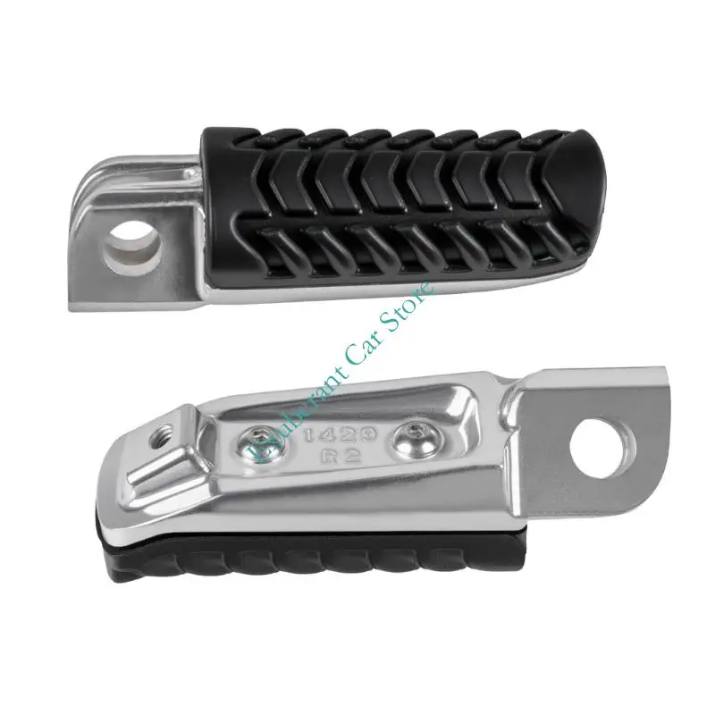 Pair Motorcycle Front Foot Pegs Ride Footrest with Textured and 12 Mm Pin Front Replacement Compatible for Motorcycle Z650