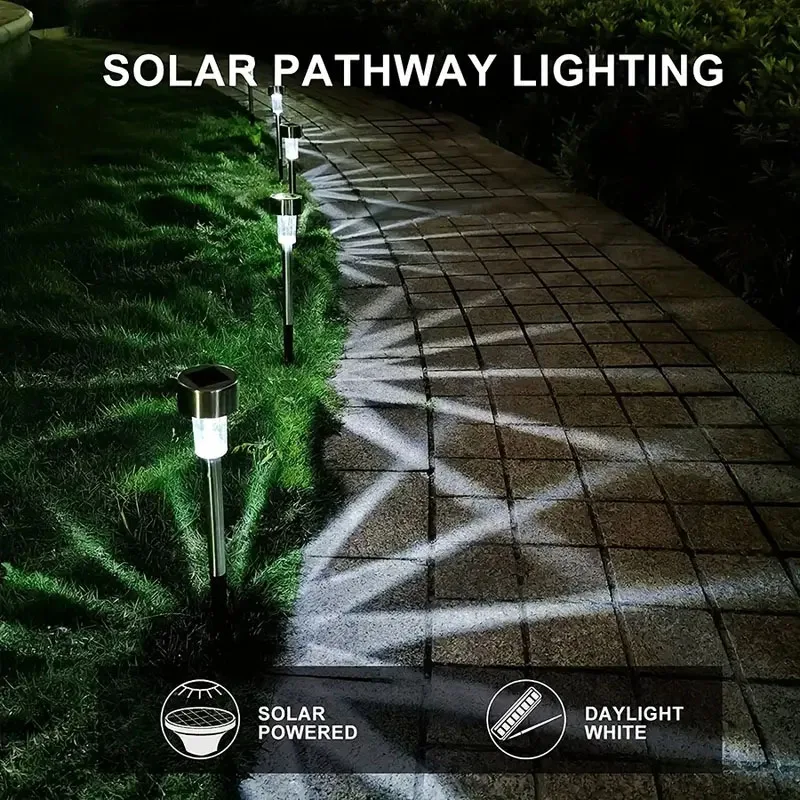 Solar Outdoor Lights Garden Lamp Solar Powered Waterproof Landscape Path OutdoorYard Backyard Lawn Christmas Patio Decorative