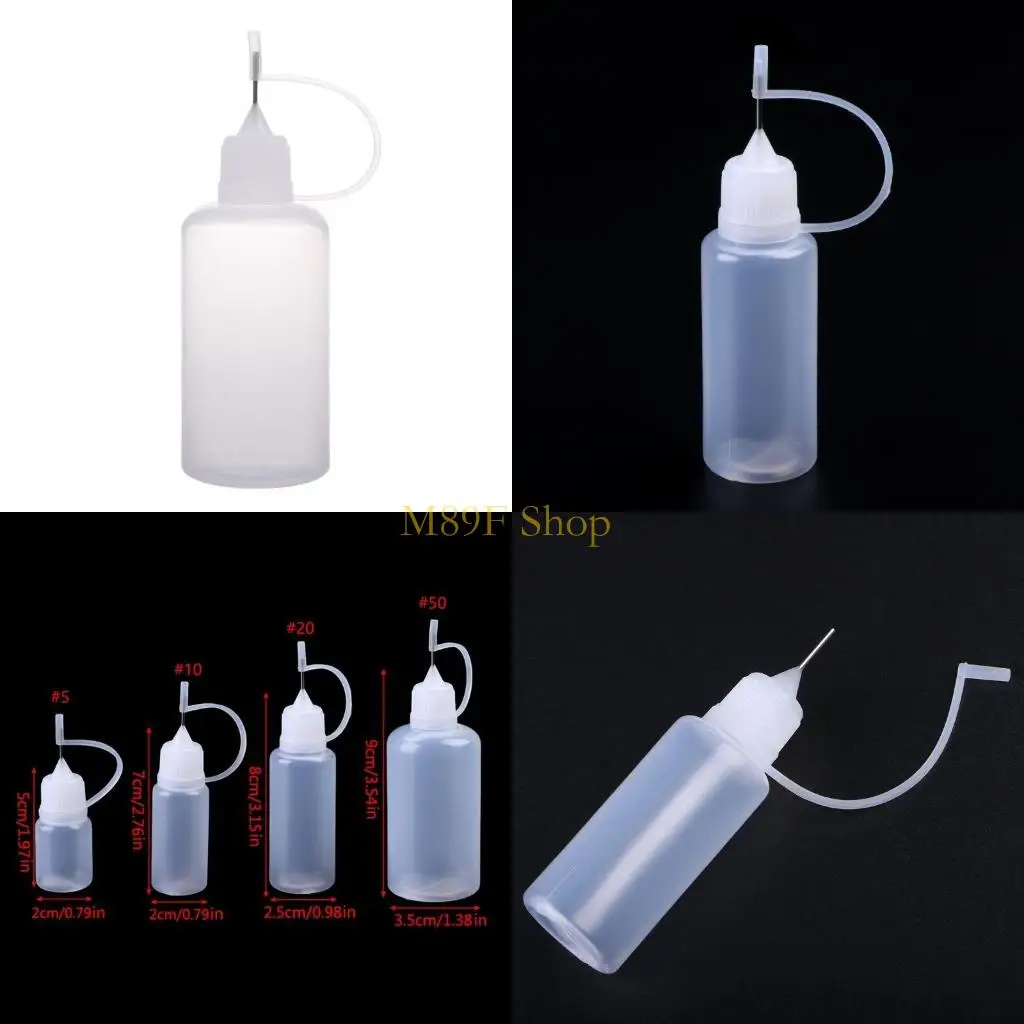 

M89F Прецизионный игольчатый аппликатор для бутылки с клеем 5-50 мл Бутылка для масленки для клея