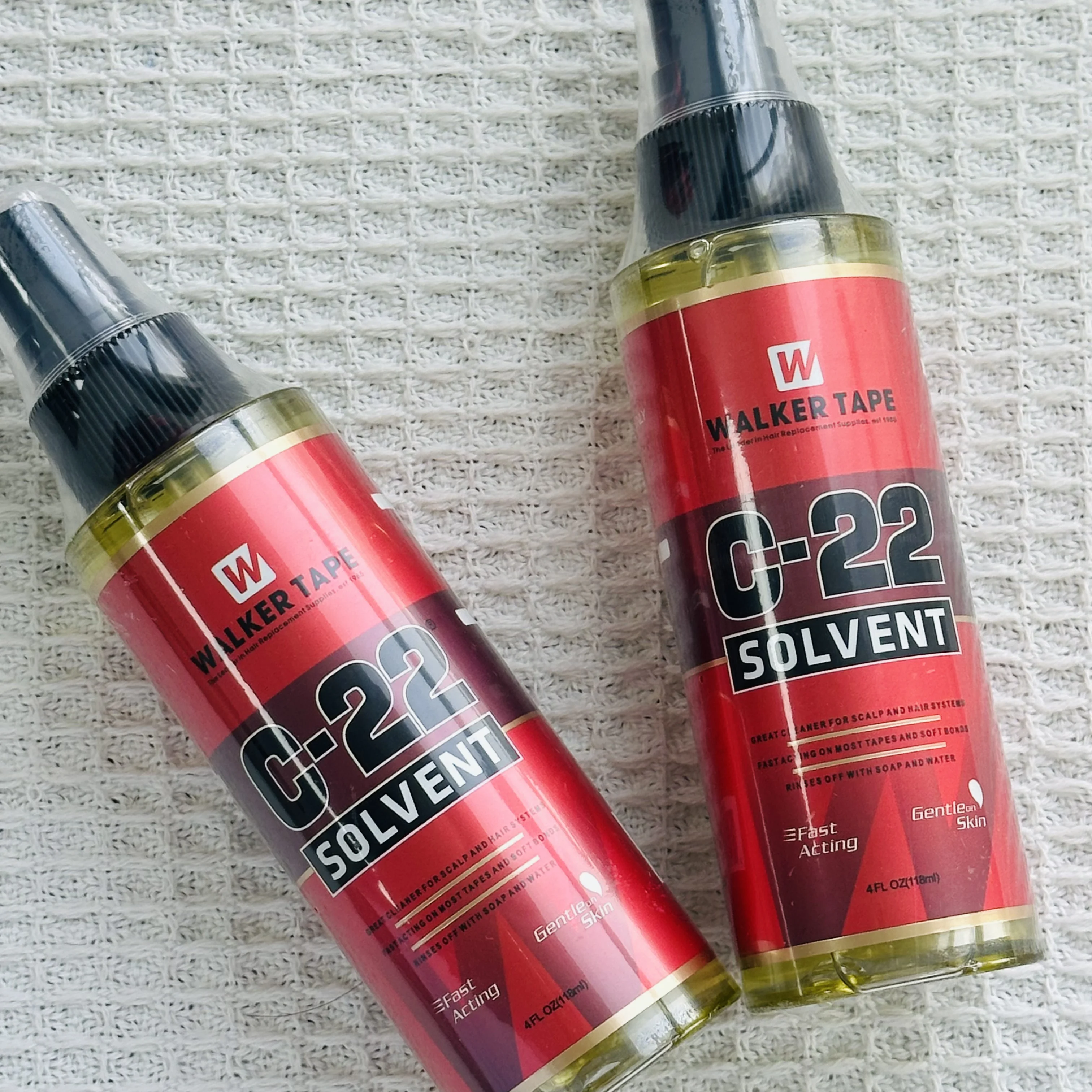 

4 FL OZ 118ml Walker Tape C-22 Solvent Remover Great Cleaner For Scalp And Hair Systems Fast Acting on Most Tapes