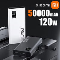Xiaomi 50000 High Capacity Power Bank 120W Fast Charging Powerbank Portable Battery Charger For iPhone Samsung Huawei