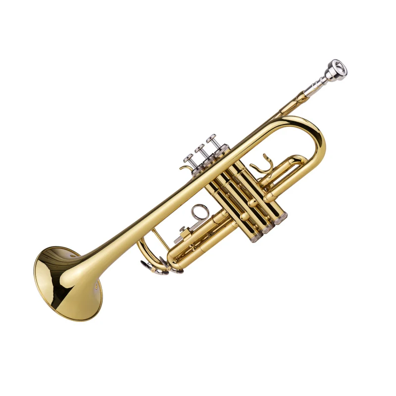 Trumpet Bb B Flat Brass Exquisite with Mouthpiece Gloves