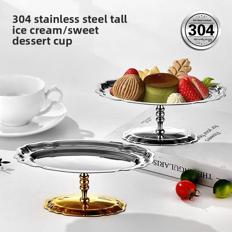 LMM stainless steel ice cream dessert retro pudding cup ice cream ice cream cup custard