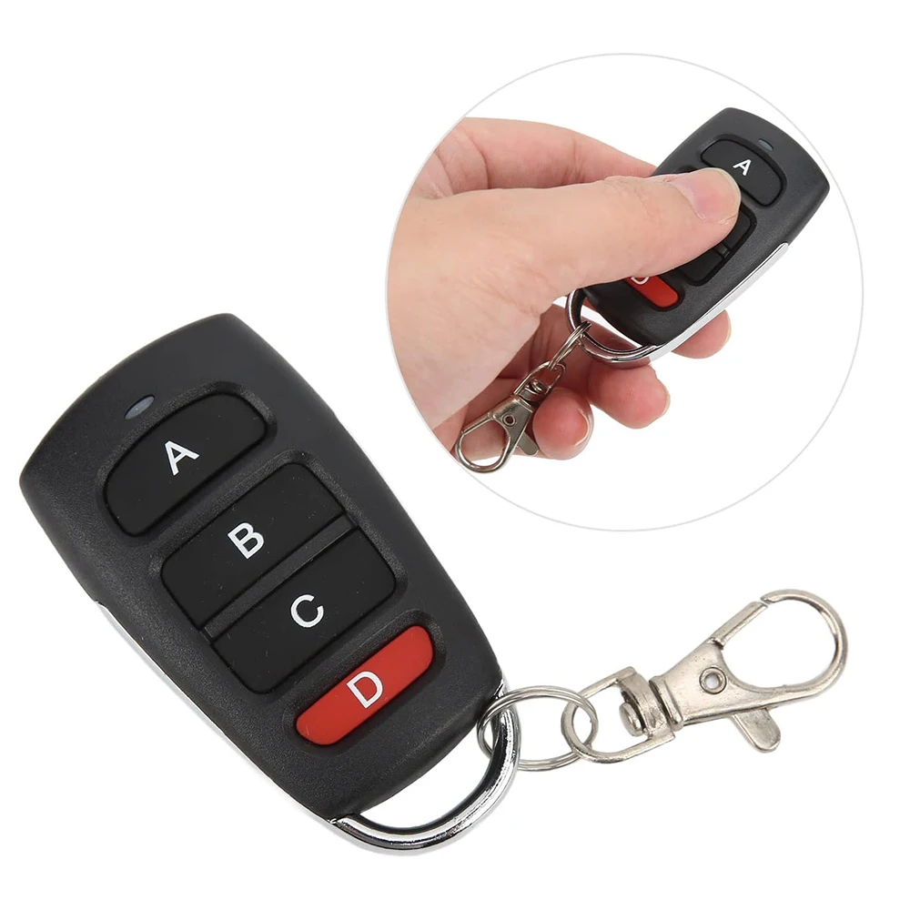 

Garage door copy code waterproof metal four key copy wireless remote control 433MHz remote control key