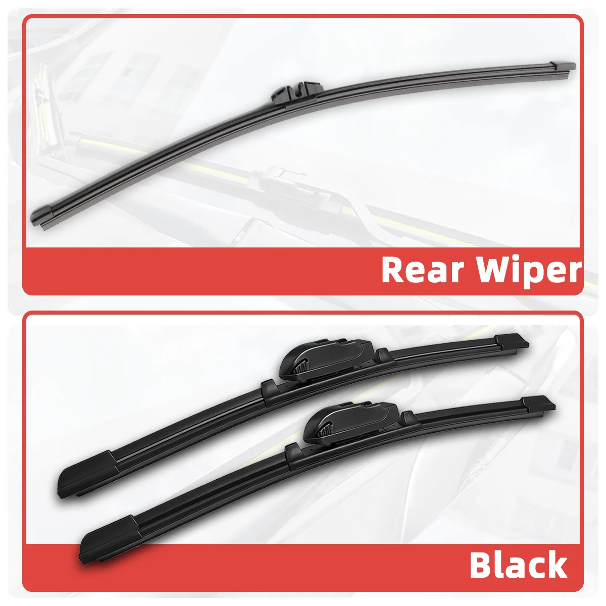 PINMOAP 1/3PCS Rear Wiper Front Windshield Wiper Kit For BMW X5 G05 2019-2023 Wiper Kit Automotive Car Accessories