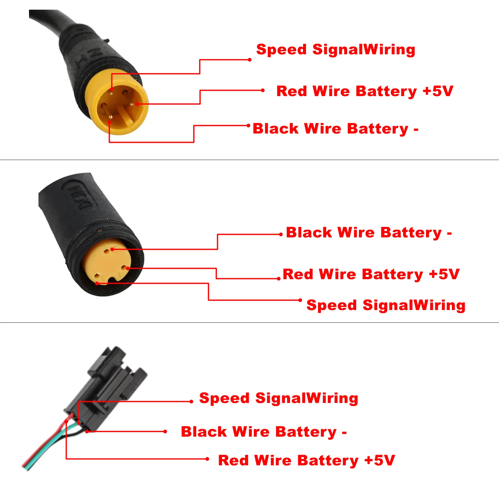 300X Throttle for Electric Bicycle Scooter Thumb Accelerator 24V 36V 48V 72V Right/Left Hand Universal Accessory