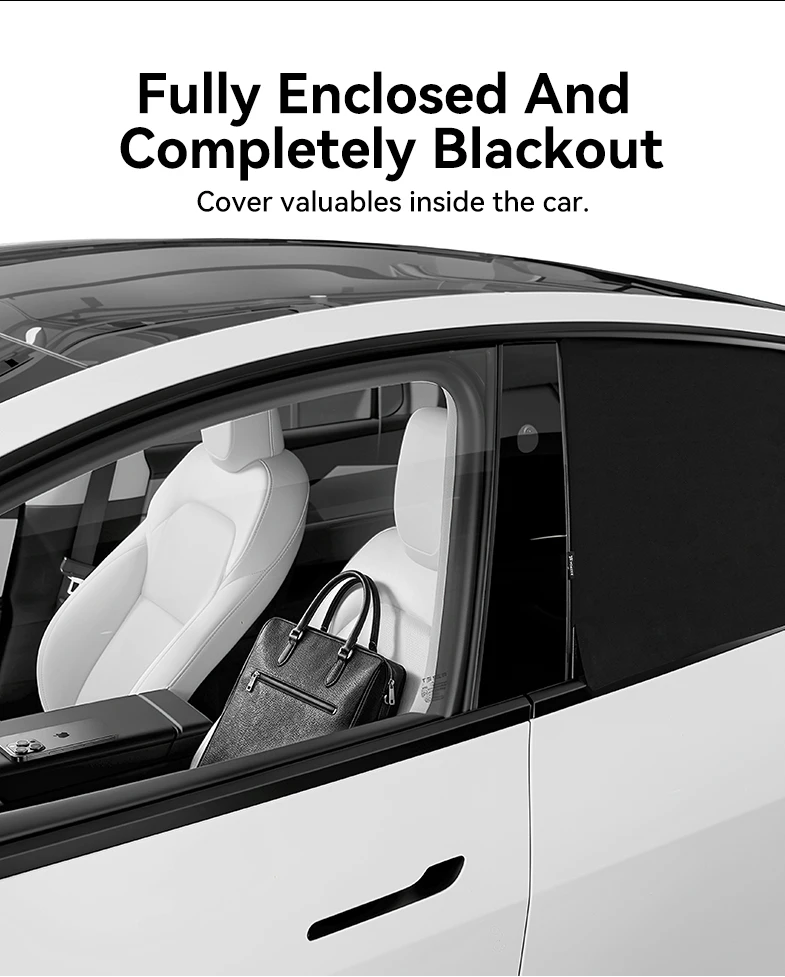 YZ Für Tesla Y Juniper 2025-2026 Auto Seitenfenster Sonnenschutz Camping Sichtschutz Sonnenschutzvorhang Abdeckung Vordere Hintere Windschutzscheibe Zubehör – Detail 15