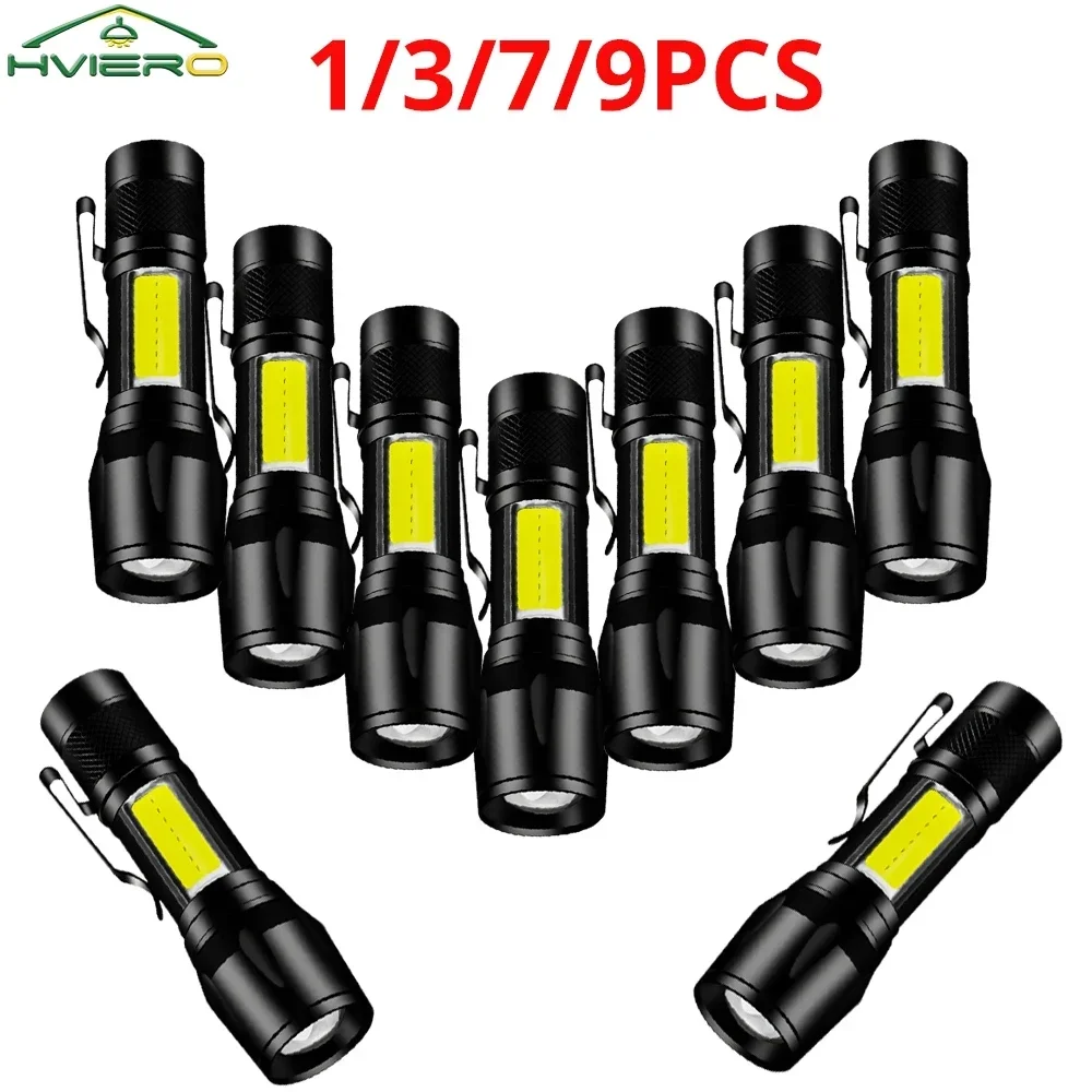 

Flashlight Battery Charge Mini Led 3W Focus Adjustable Side Lamp Convenient Waterproof T6 Light Ultra Bright For Hiking Camping