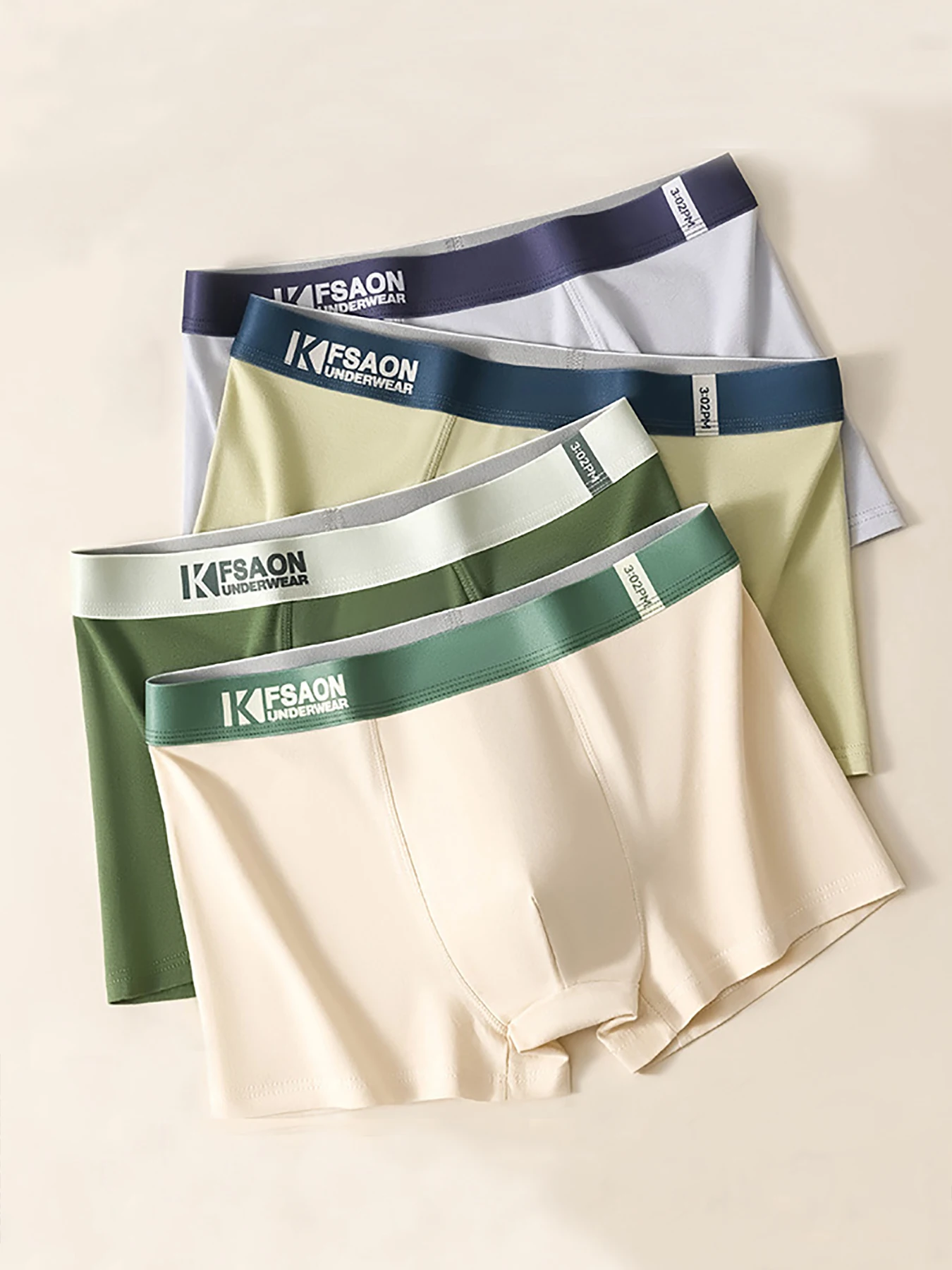 

A set of 4-piece four-color men's briefs, comfortable, breathable, casual and simple for daily use