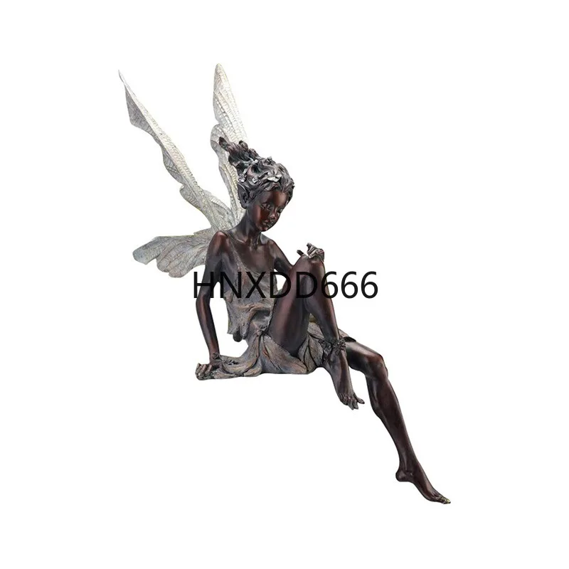 

Home flower fairy resin decorative items, resin handicrafts, garden flower fairy butterfly wing decorations