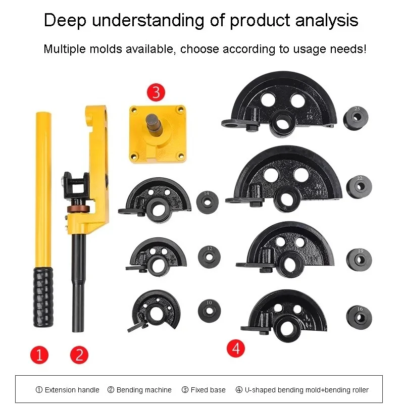 

Hydraulic Manual Pipe Bender SWG-25 achine Lever Type Bending Stainless Steel/Copper/Aluminum Pipe Bender