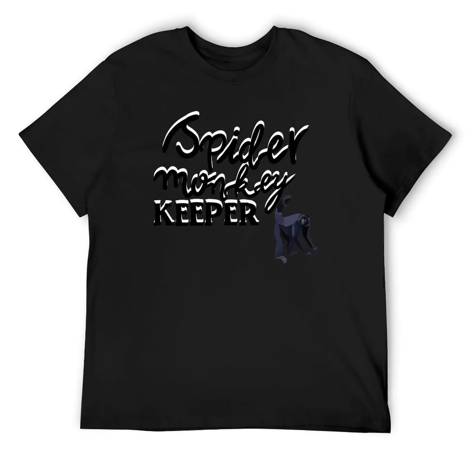 

Spider monkey keeper T-Shirt street wear plus size tops blanks anime shirts men