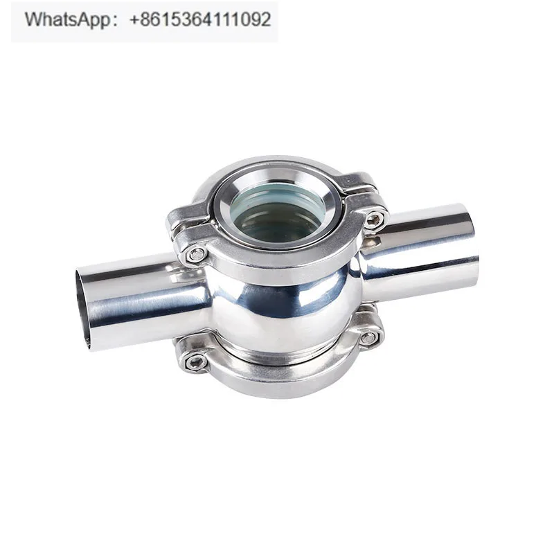 

304 sanitary grade stainless steel spherical/pipe sight mirror/clamp type four-way sight mirror/straight-through sight cup