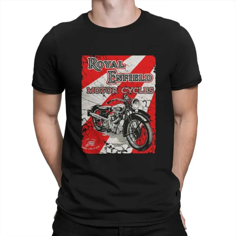 

Royal Enfields Motorcycles Hip Hop TShirt One of British Retro Motorcycles Casual T Shirt Summer Stuff For Men Women