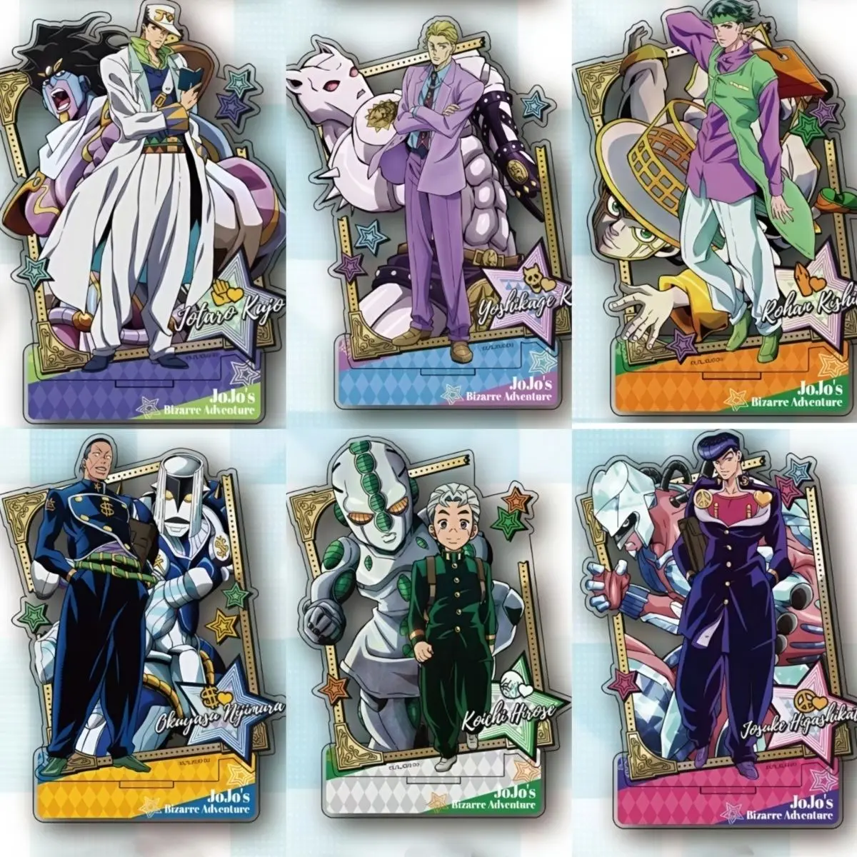 

Аниме «Невероятные приключения ДжоДжо», акриловая подставка, мультяшная модель, украшение для тарелки, настольная фигурка, дисплей для друзей, девочек, Рождественский подарок