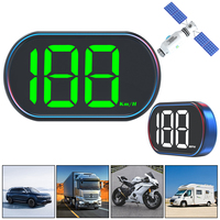 USB Plug Speedometer X2 HUD White Green Light Display Big Font Car Head Up Display Digital KMH MPH Speed Meter Universal GPS HUD