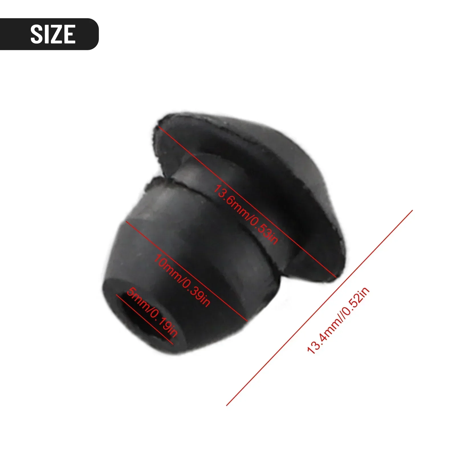 5 buah Grommet tangki bahan bakar 1 lubang 9mm cocok untuk STIHL BG75 FS40 HL75 TS460 KA85 KA120 KA250 KM85 PC75 BT121 SR340 suku cadang alat listrik