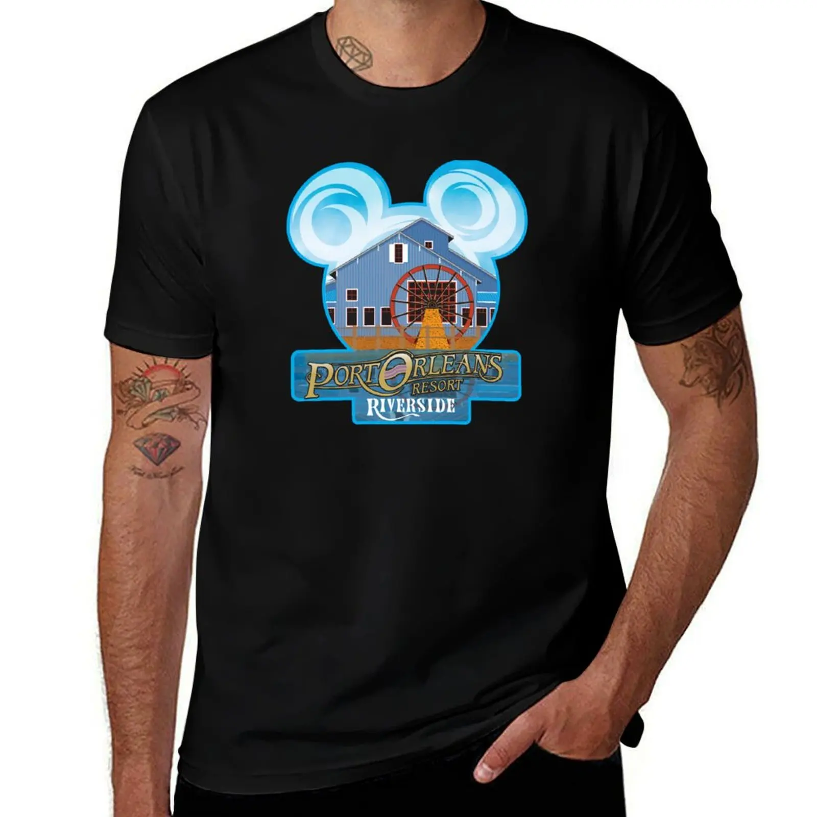 The Magical Port Orleans Riverside T-Shirt Casual All Match Tee Shirt for Men T-Shirt