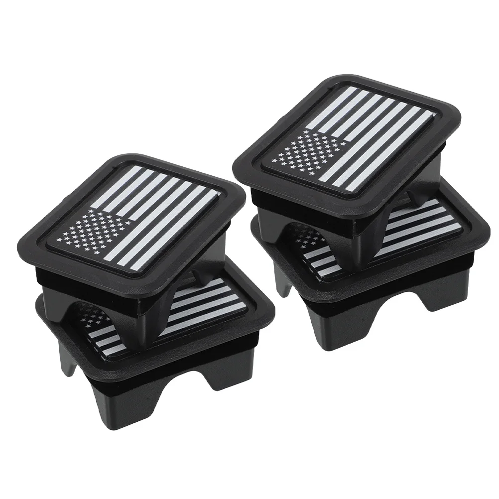 

4Pcs Bed Rail Stake Pocket Covers ABS Durable Hole Covers for RAM 1500 2500 2019-2021 Truck Bed Stake Pocket Plugs Protection