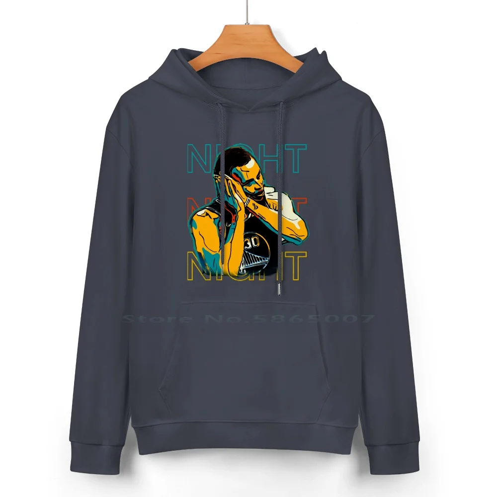 Night Night Pure Cotton Hoodie Sweater 24 Colors Steph Curry Night Sleep Mvp Splash Bros California Classic Hoops Basketball