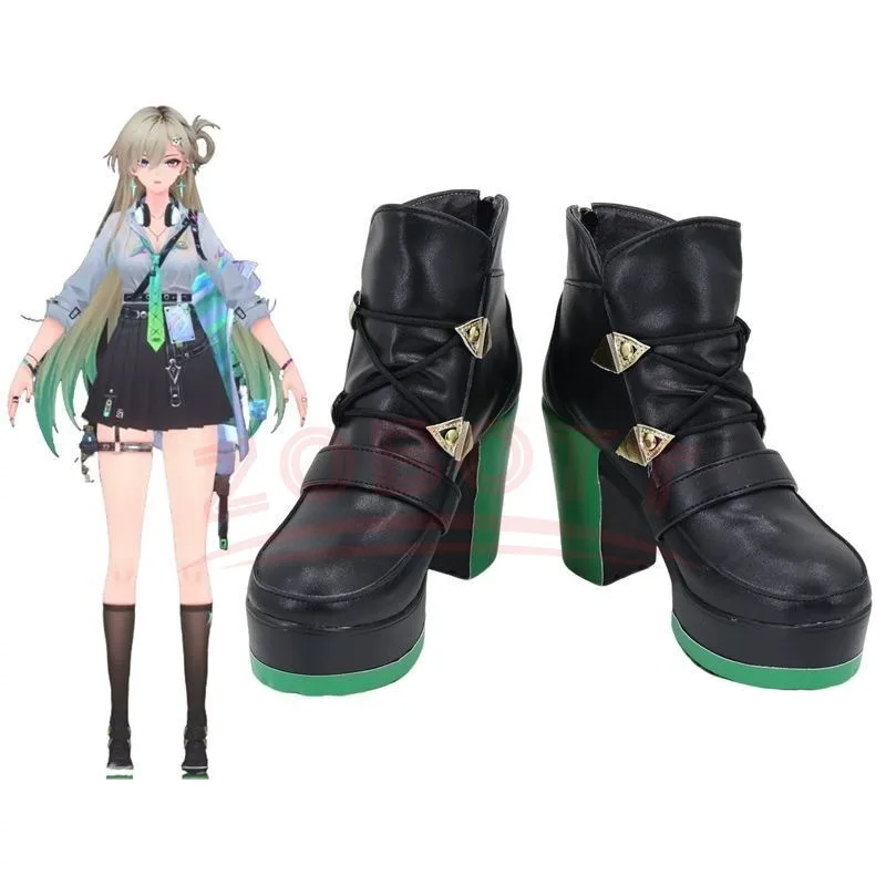 

Wuthering Waves Lynae High Heels Cosplay Shoes Game Lynae Wig Boots Accessories Props Anime Woman Clothing Matching Shoes