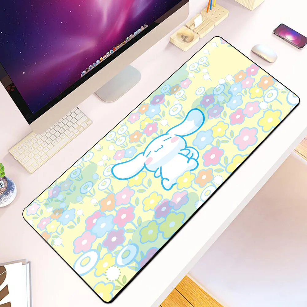 

Sanrios Cinnamoroll Mousepad HD Printing Computer Gamers Locking Edge Non-slip Mouse Pad XXL90x40cm Keyboard PC Desk Pad