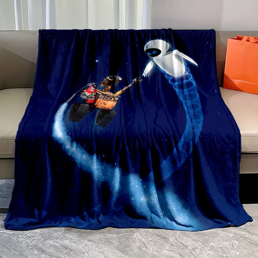 1PC Robot Disney Walle Eve Printed Blanket for Home Travel Sofa Soft and Comfortable Blanket for Adults and Kids Holiday Gifts