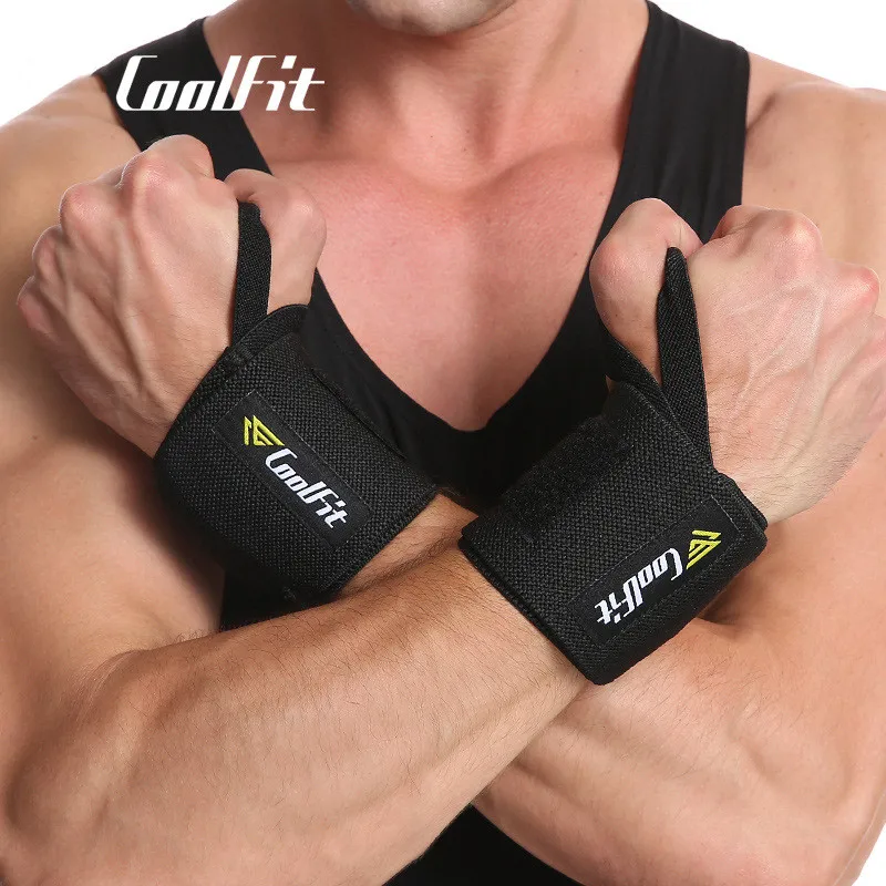 1Pair Weight Lifting Wrist Wraps Gym Heavy Duty Professional Grade Wrist Support Wrap Soft Material Deadlift Wrist Brace Straps