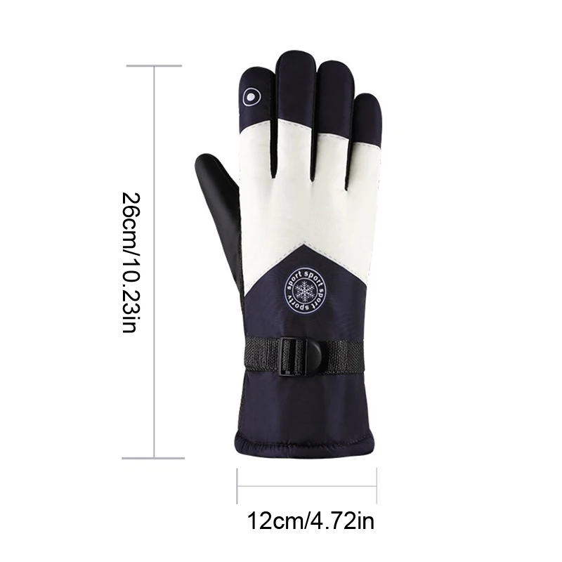 Men Waterproof Winter Cycling Gloves Windproof Outdoor Sport Ski Gloves Bike Bicycle Scooter Riding Motorcycle Keep Warm Gloves