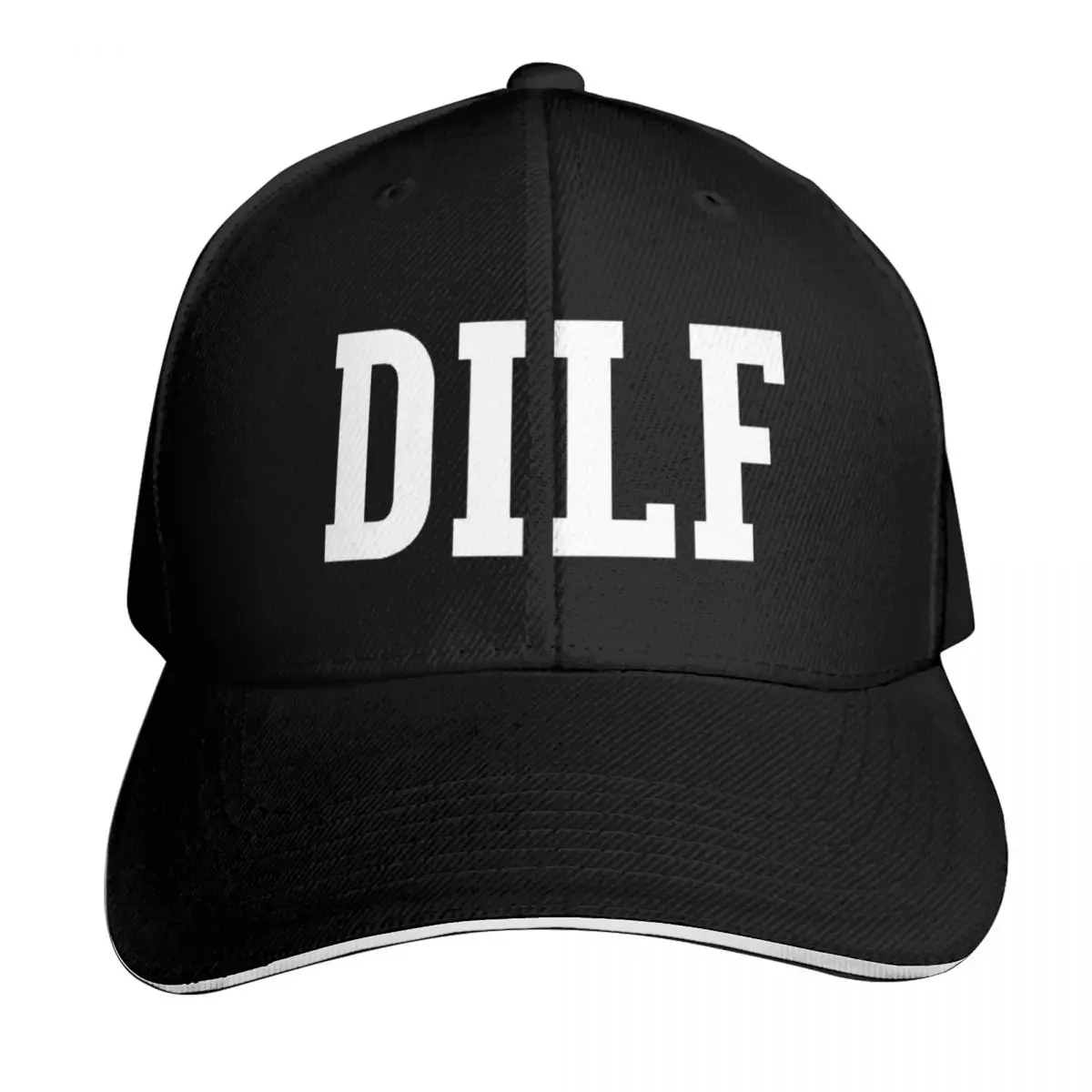 DILF Baseball Cap Strapback Dad Hat Six Panel Structured Crown Sun Protection UPF 50+