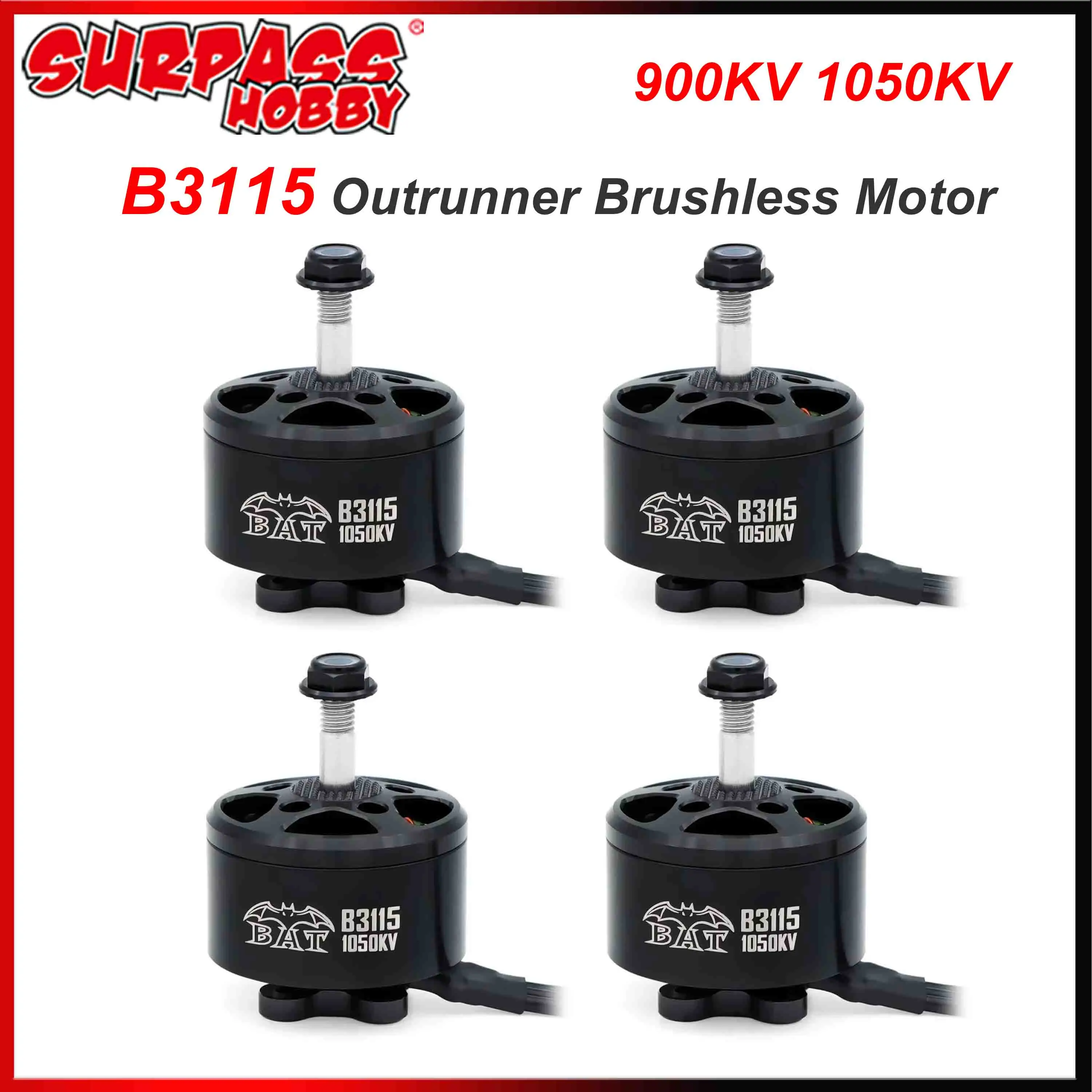 

1/4pcs Surpass Hobby B3115 3115 Outrunner Brushless Motor 900KV 1050KV 2-6S for RC Plane Drone Multicopter Freestyle DIY Part