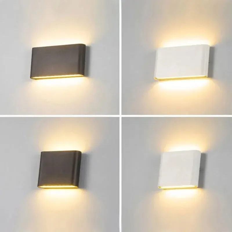 

LED-Wandleuchte, wasserdicht, für den Außenbereich, 12 W, moderne Beleuchtungskörper, minimalistische Innen- und Außenbereich, S