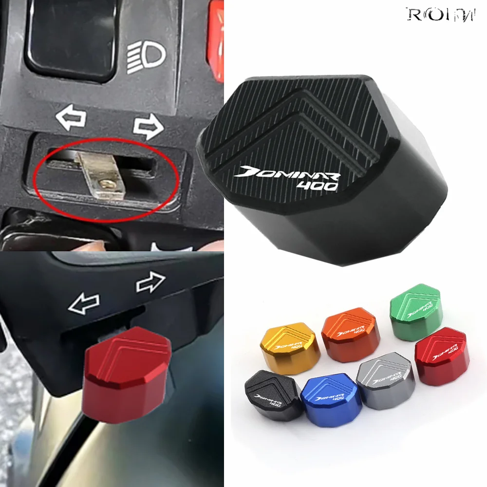 For Bajaj Pulsar 200NS RS AS 150 180 Dominar 400 High Quality 2024 New Motorcycle Switch Button Turn Signal Key Cap Accessories