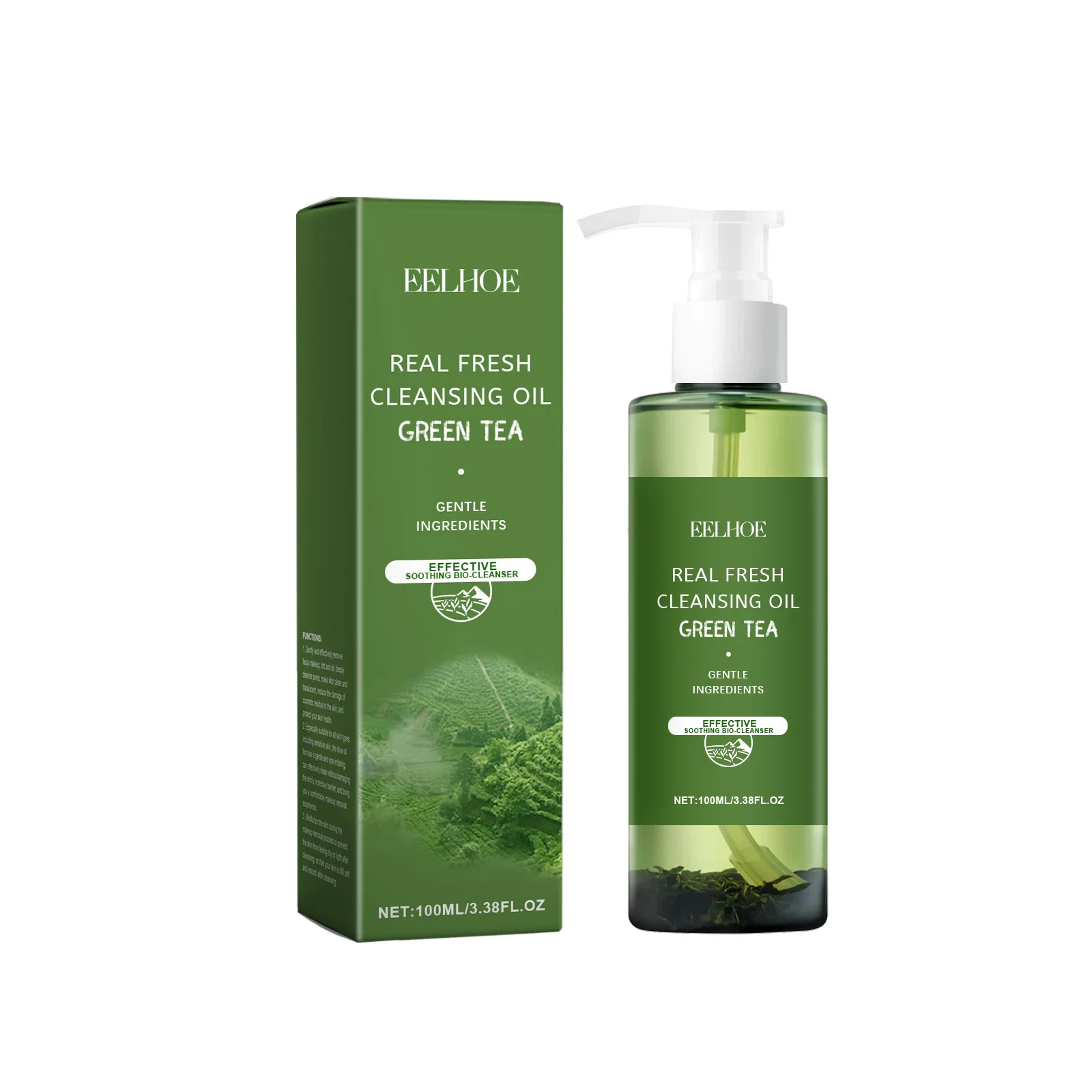 Green Tea Makeup Remover Oil, Gentle Makeup Remover To Soothe The Face Eyes and Lips Refreshing and Not Tight Makeup Remover Oil