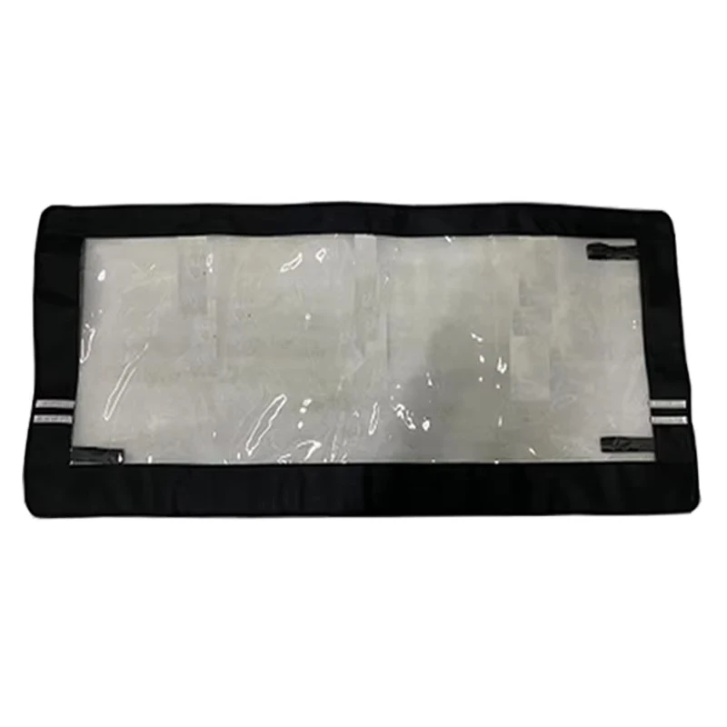 ソフトメッシュシェードネット UTVリアウィンドシールド ウィンドスクリーン クリア 600D+PVC ポラリスレンジャーXP 1000 / クルー 2017 2018 2019対応