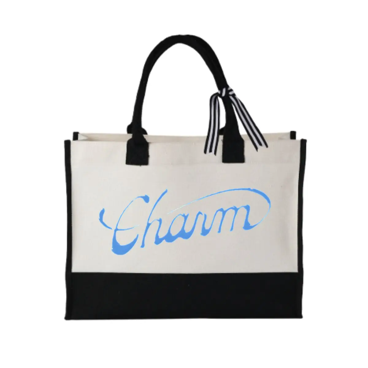 

Ehamn Brush Script Text Design Стильная дорожная сумка Простота лоскутной холщовой сумки