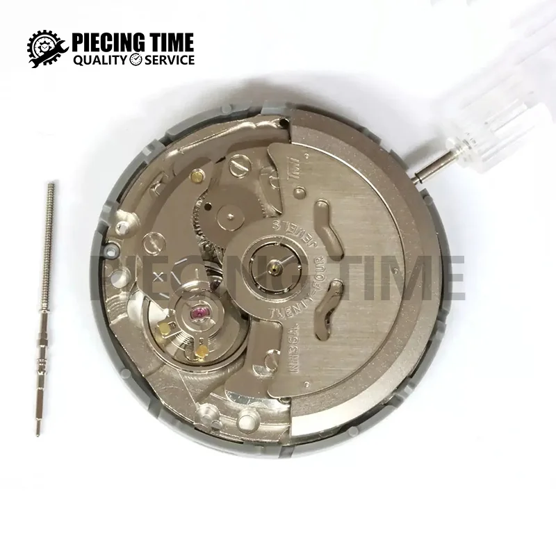 New Dual Calendar White Watch Movement Replacement Parts NH36 Sunday Automatic 3 o'clock Watch Movement Mechanical Replacement