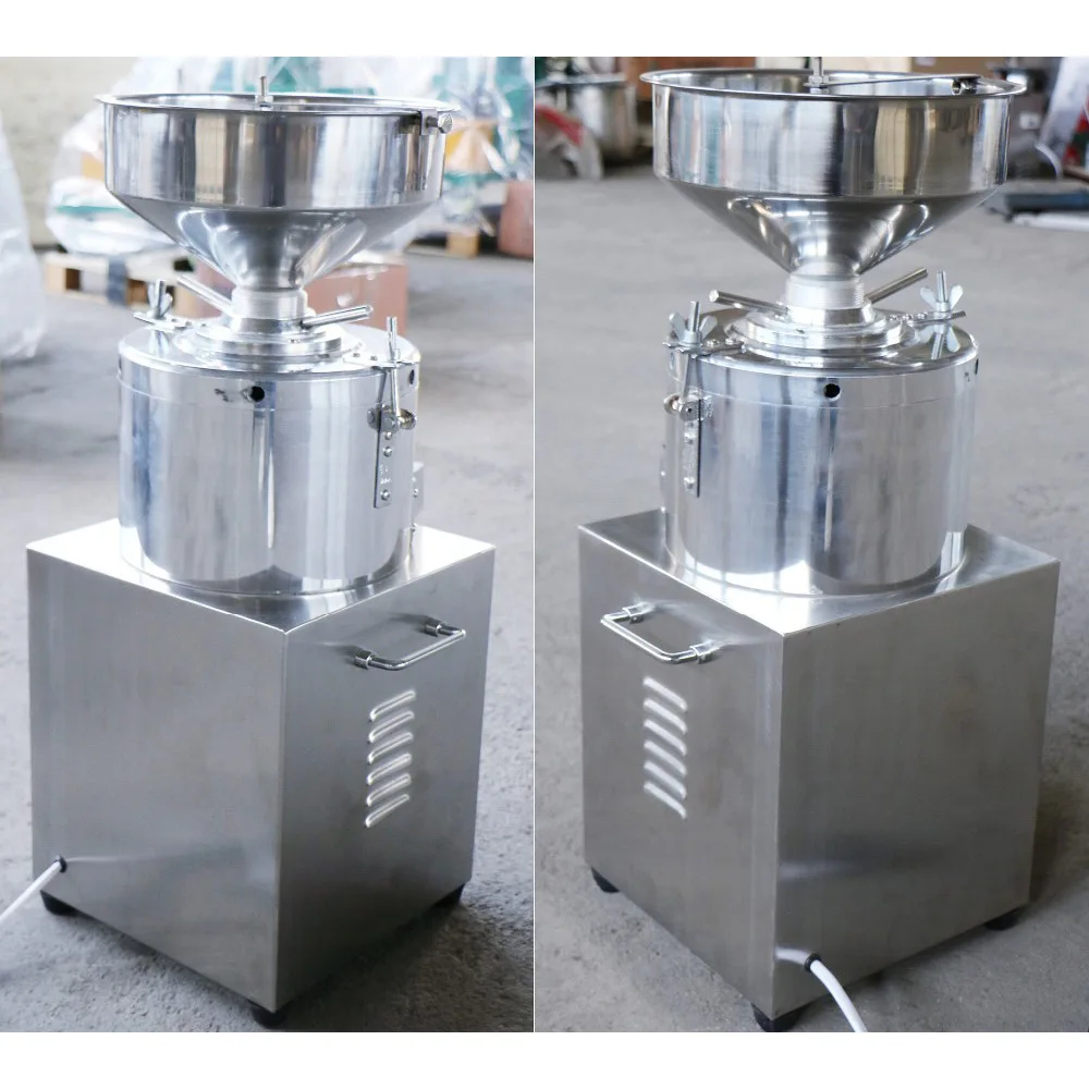 Commercial Sesame Peanut Sauce Grinder Vertical Small Peanut Butter  Grinding Machine Automatic Sesame Paste Machine
