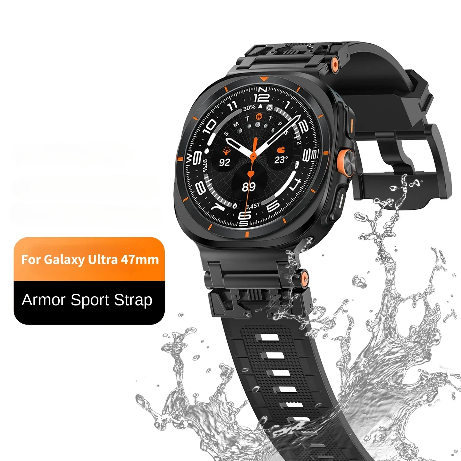 TPU Armor Band for Samsung Galaxy Watch Ultra 47mm Loop Bracelet for galaxy ultra 47mm No Gaps Silicone Strap Sports Correa