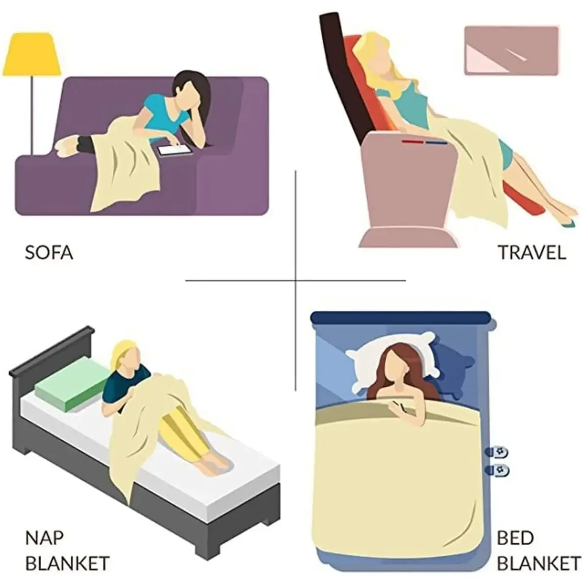 Customize Meat Pattern Flannel Blanket, 1 Count Soft Throw Blanket  For Sofa, Bed, Couch, Travel, Camping, Office summervibes