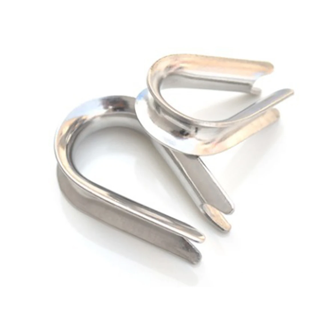 M1.5-M32 Thimbles แหวน Clamp 304สแตนเลสสามเหลี่ยมหัวใจไก่แหวนสายเชือก Clamp อุปกรณ์ป้องกัน